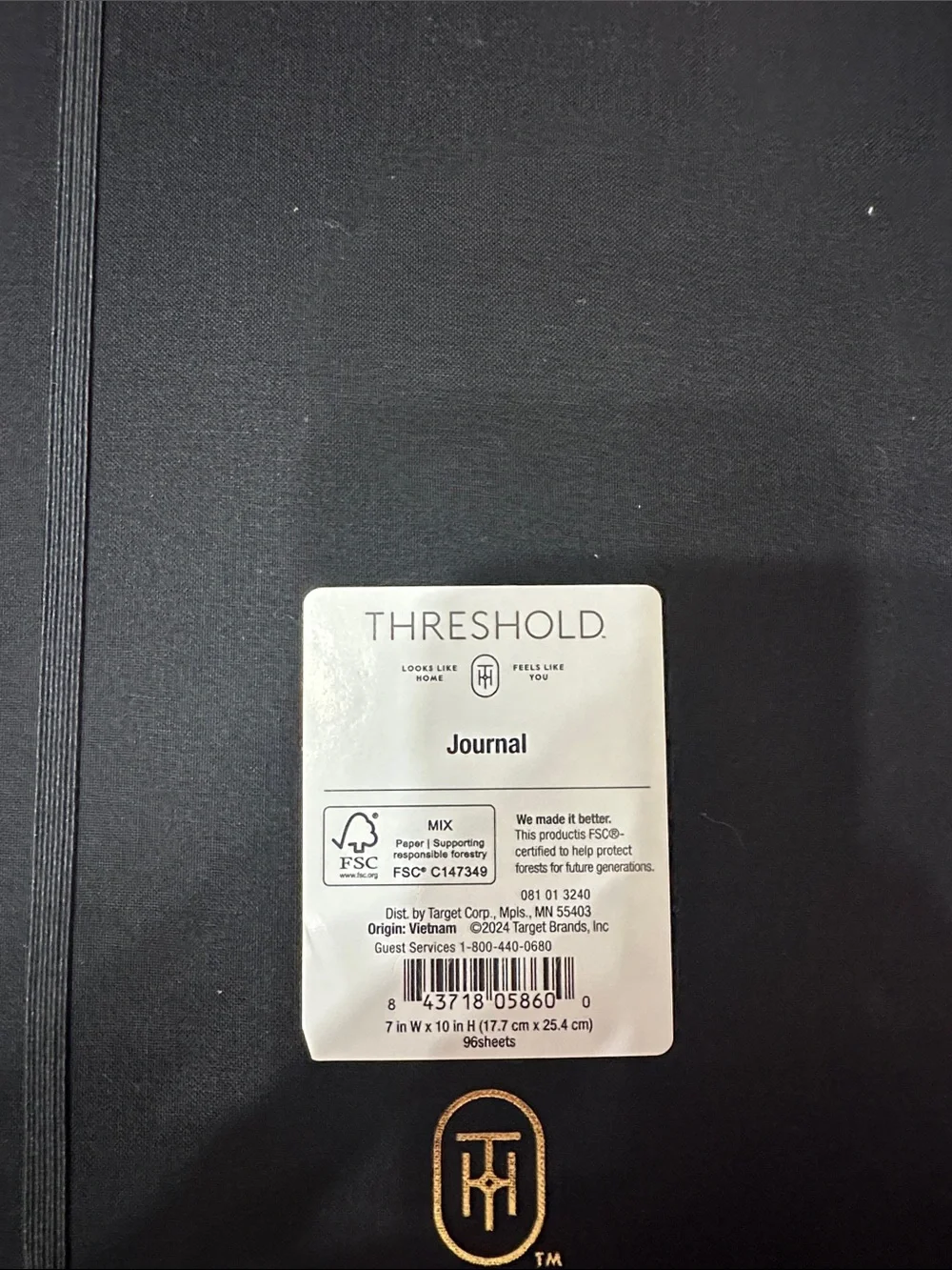 Threshold hardcover journal